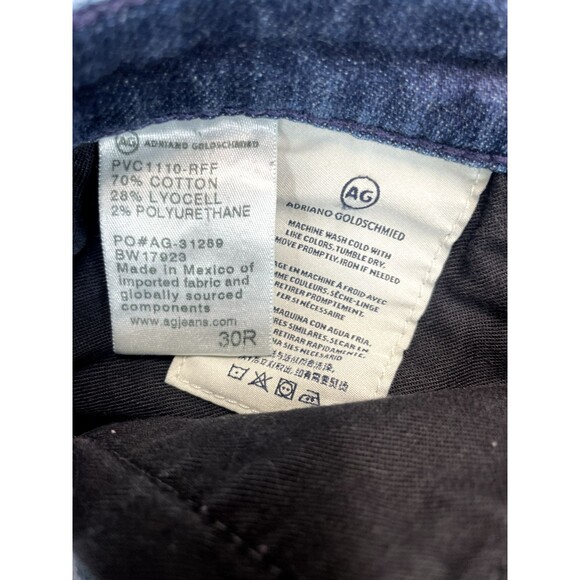 AG Adriano Goldschmied Jeans Women's 30R Blue  The Stilt Cigarette Leg Denim - Picture 6 of 12